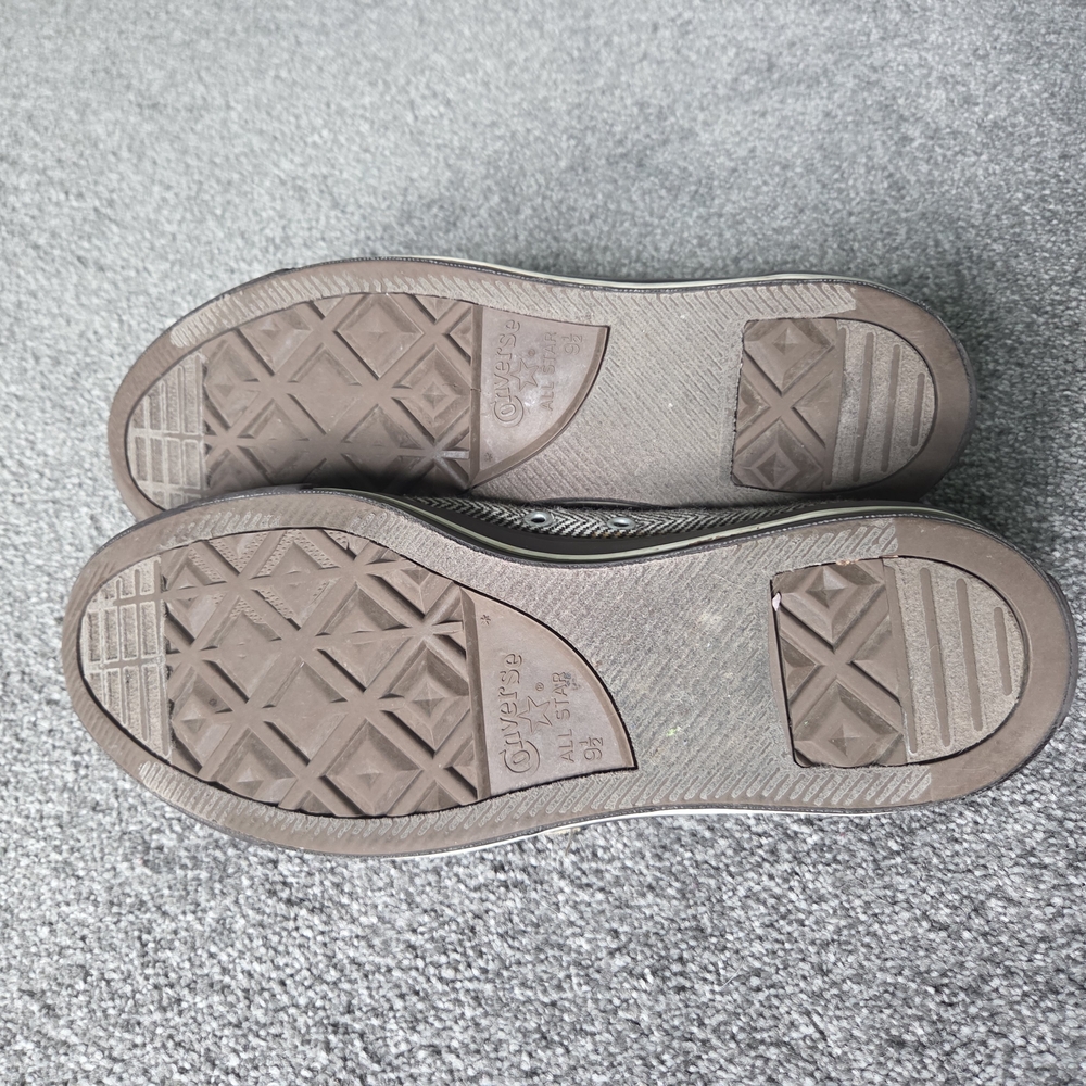 Converse All Star Distressed Herringbone Sneakers | Men’s 9.5 Women’s 11 - Picture 5 of 8